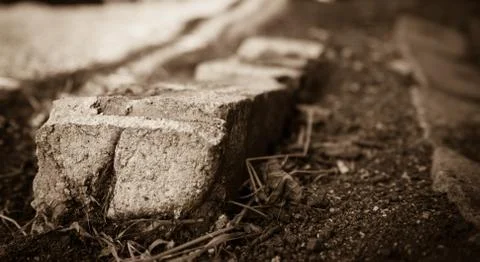 SEPIA BRICK Stock Photos