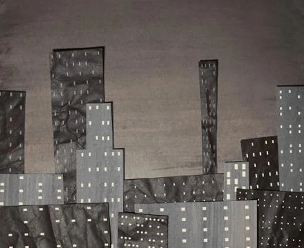 Sepia-City Stock Illustration