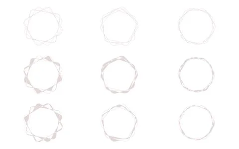 Sepia Geometric Frame Border Design Ilustração Stock