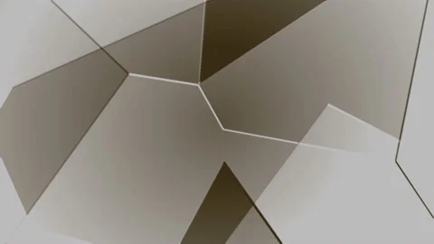 Sepia Grey  Geometric Polygonal Motion Tech Background Low Poly Animation Stock Footage 99647773