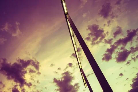 Sepia sunset Barca Stock Photos
