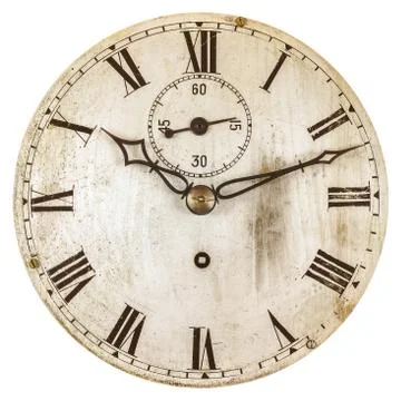 Sepia toned image of an old clock face Stock Photos