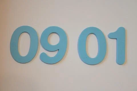 September 1 school start date numbers Stock Photos