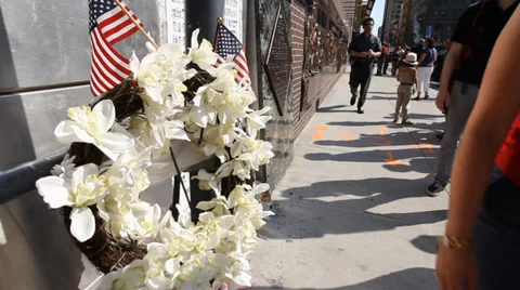 September 11th memorial Video stock 33749538