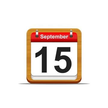 September 15. Stock Illustration