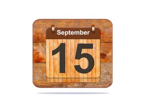 September 15. Stock Illustration