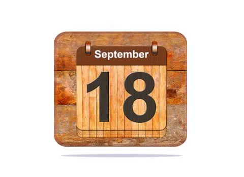 September 18. Stock Illustration