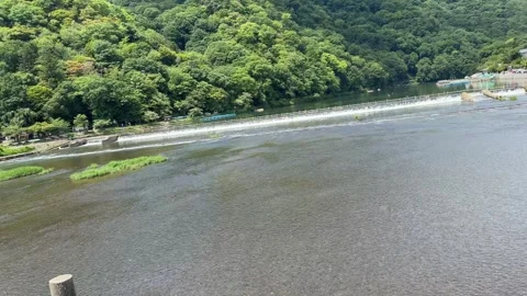 September 2 2026 Arashiyama calm river forested hills 4K Vidéo 344391489