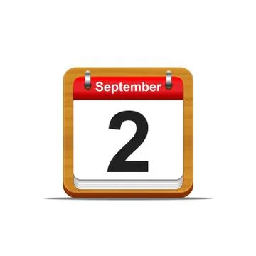 September 2. Stock Illustration