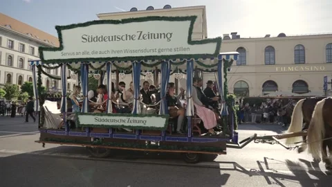 September 20, 2026. Munich, Germany. Traditional Costume and Hunters Parade 库存影片 347375686