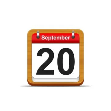 September 20. Stock Illustration