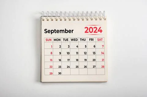 September 2024. Resolution, strategy, solution, goal, business and holidays.  Stock Photos