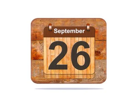 September 26. Stock Illustration