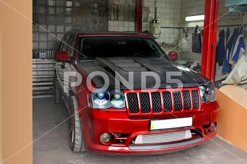 September 4, 2012, Kyiv. Jeep Grand Cherokee SRT8 Stock Photos
