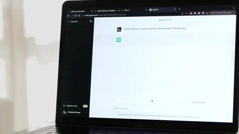 SEPTEMBER 4, 2023: ChatGPT Website Screen Recording of an Example of a Chat a Stock Footage 249594468
