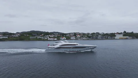 SEPTEMBER 6, 2026: Cinderella Noel IV Superyacht Sailing Through Karmsundet Видео 344826340