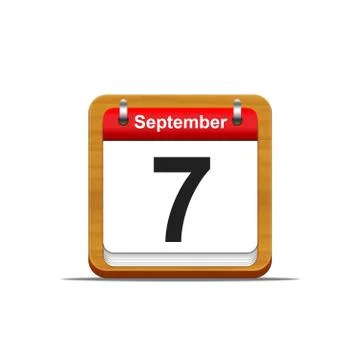 September 7. Stock Illustration