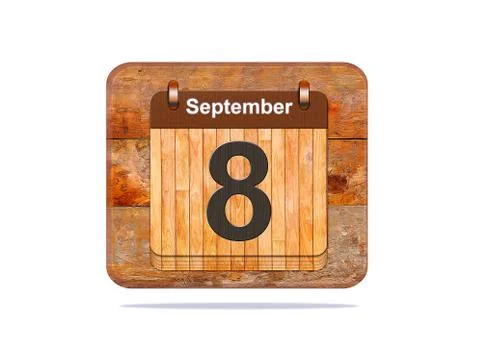 September 8. Stock Illustration