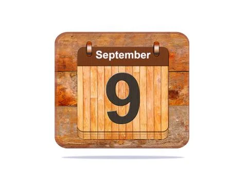 September 9. Stock Illustration