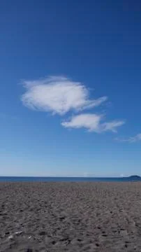 September at the beach Foto stock