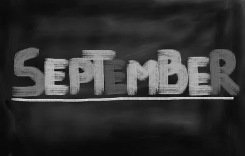 September concept Illustrazione stock