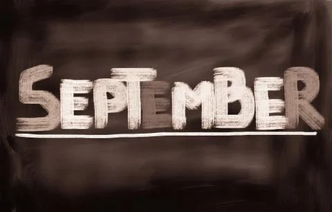 September concept Stock Illustration