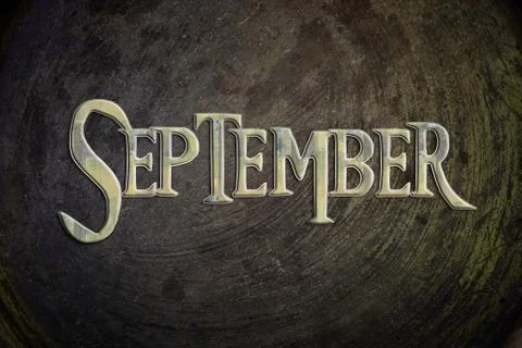 September concept Stock Illustration