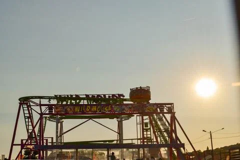 September fairground Stock Photos