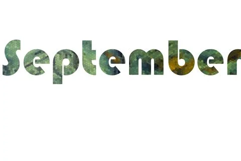 September Stock Illustration
