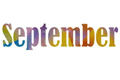 September Stock Illustration