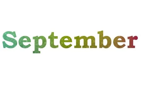 September Stock Illustration