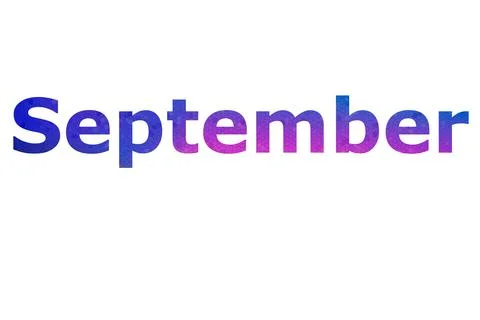 September Stock Illustration