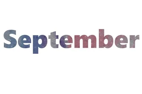 September Stock Illustration