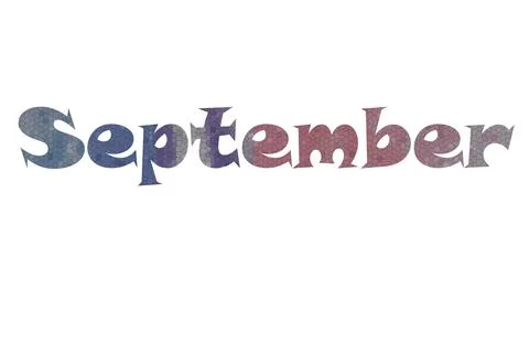 September Stock Illustration