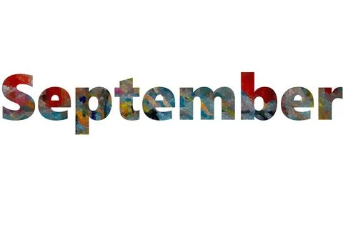 SEPTEMBER Stock Illustration