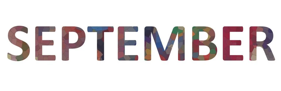 SEPTEMBER Stock Illustration