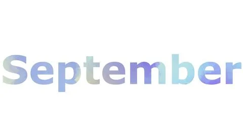 September Stock Illustration