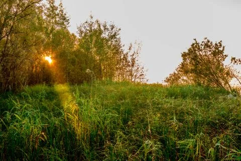 In September, the lake Fotos Stock