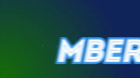 September Text Animation Stock Footage 66113084