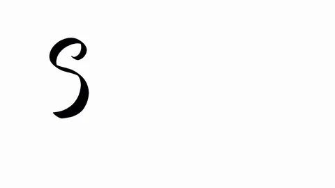 September is written in black script letters isolated on white background Stock Footage 120761436