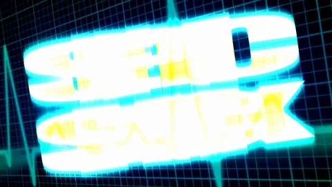 Septic Shock and and EKG rhythm Stock Footage 123564553