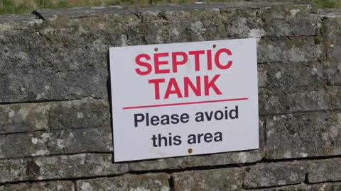 Septic Tank sign Stock Footage 307490862