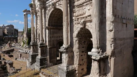 Septimius Severus Arch In Rome Видео 140029467