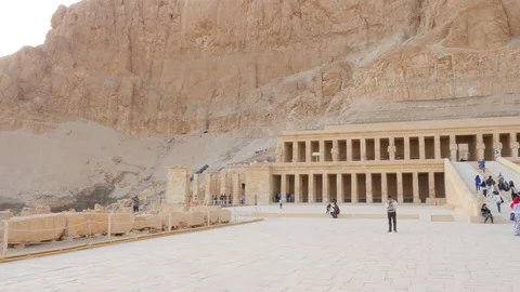 The Sepulchre of Queen Hatshepsut Stock Footage 128274341