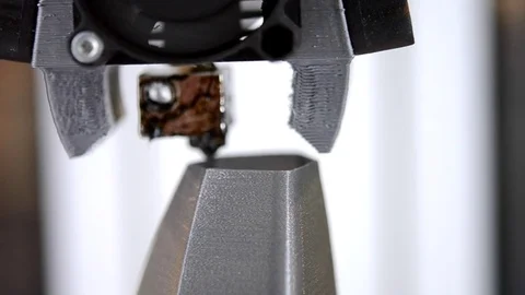 Sequence 3d printer printing the object close-up Stock Footage 80883902