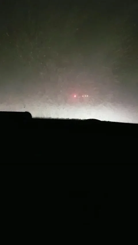 Sequence 4 driving in winter storm Stock Footage 222146381