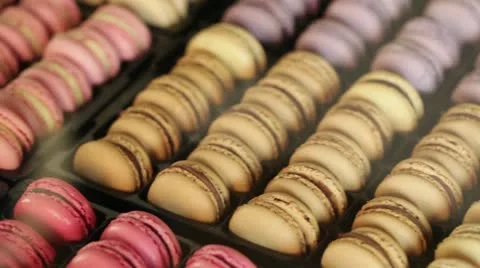 Sequence buying macaroons Stock-Footage 20443950