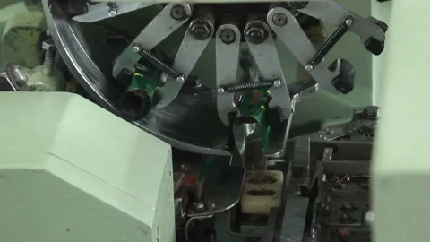  sequence Candy factory. Industrial machine wrapping candies. Modern industrial  Stock Footage 144987462