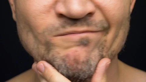 Sequence of few shots man shaving with manual razors and foam Stock Footage 102119557