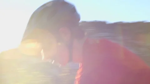 Sequence of four shots of a mountain biker who is driving on a trail - ProRes Vídeos de archivo 73736978